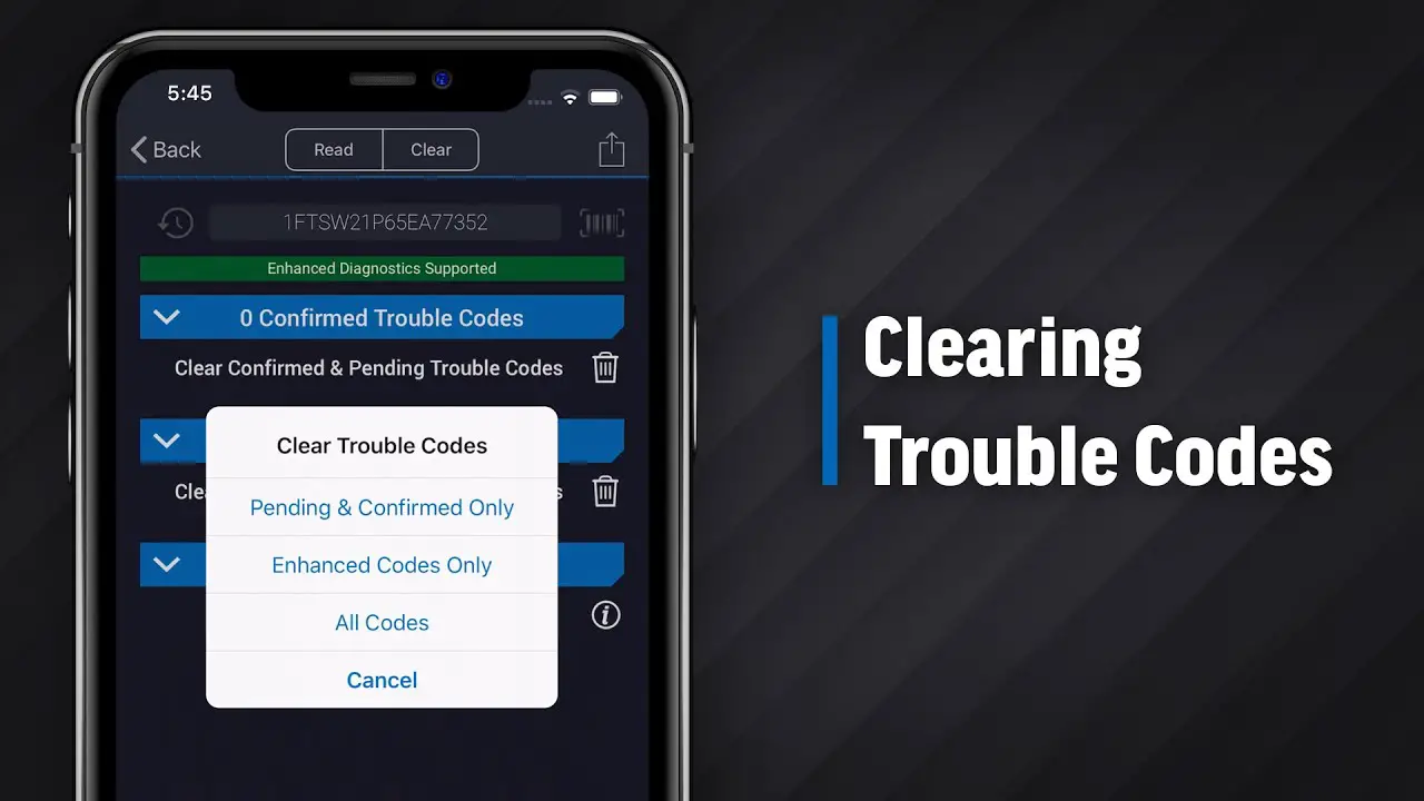 Importance of Clearing Trouble Codes