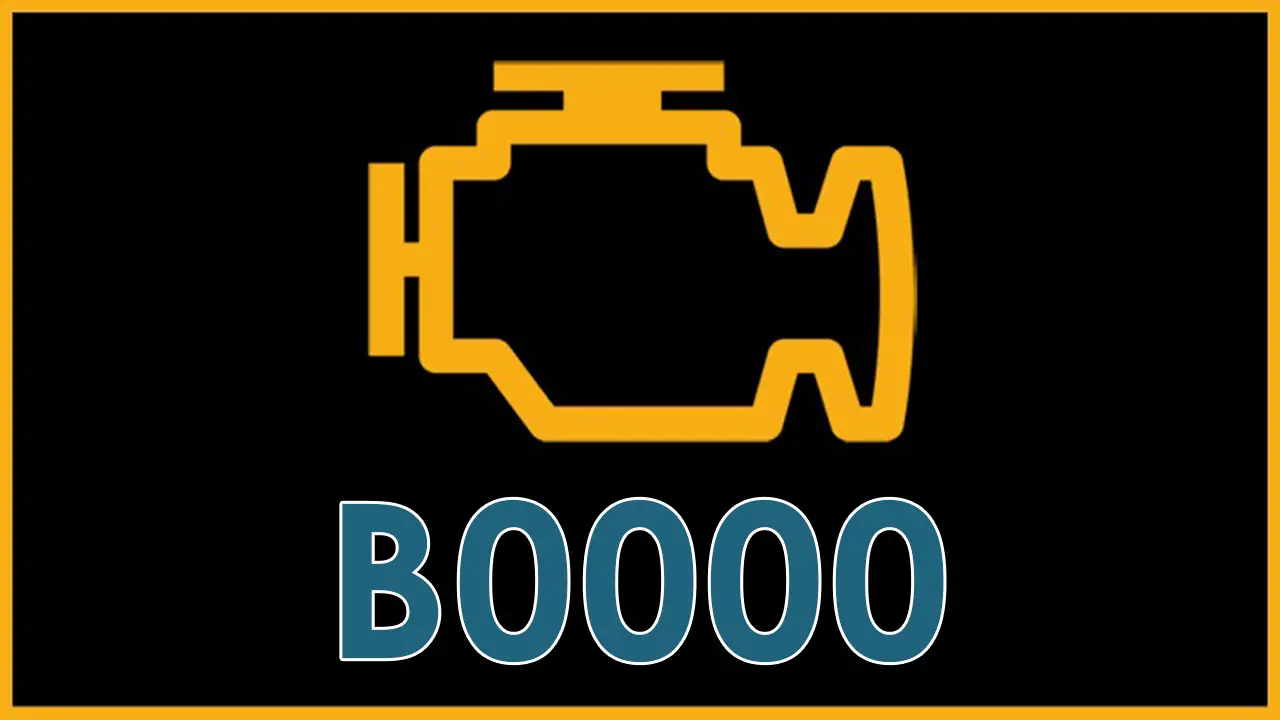 Definition of check engine code B0000