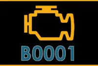 Definition of check engine code B0001